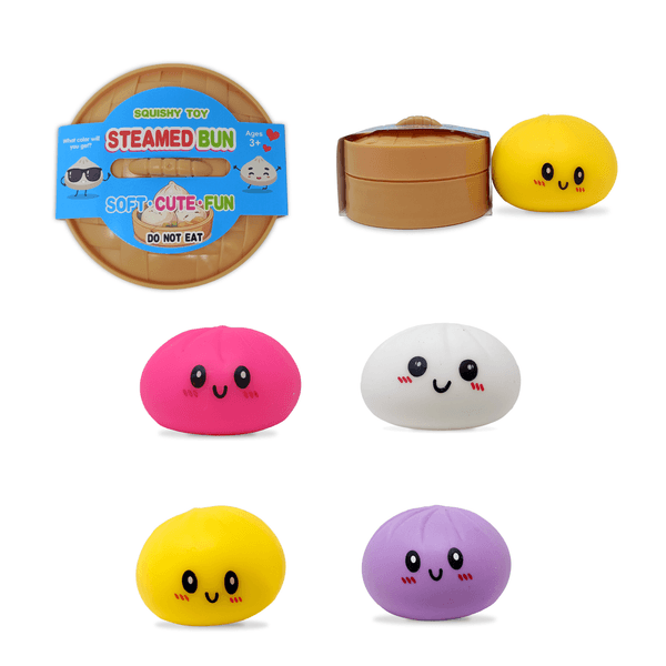 Raviolo squishy dumpling colorato antistress assortito–  morbido, slow rise, relax e gioco sensoriale - 