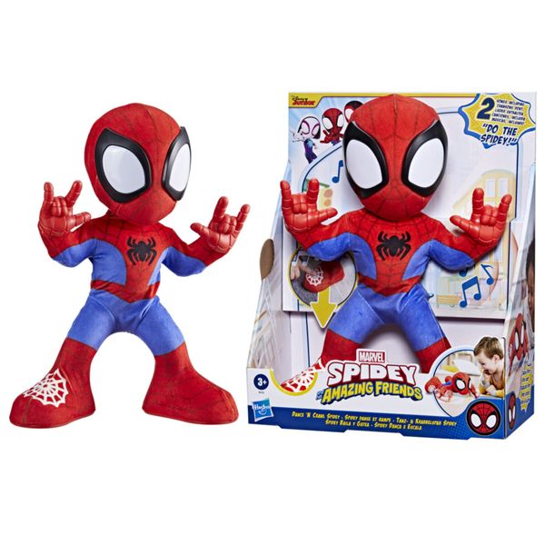 Hasbro marvel spidey and his amazing friends, peluche interattivo spidey dance 'n crawl - SPIDEY, MARVEL