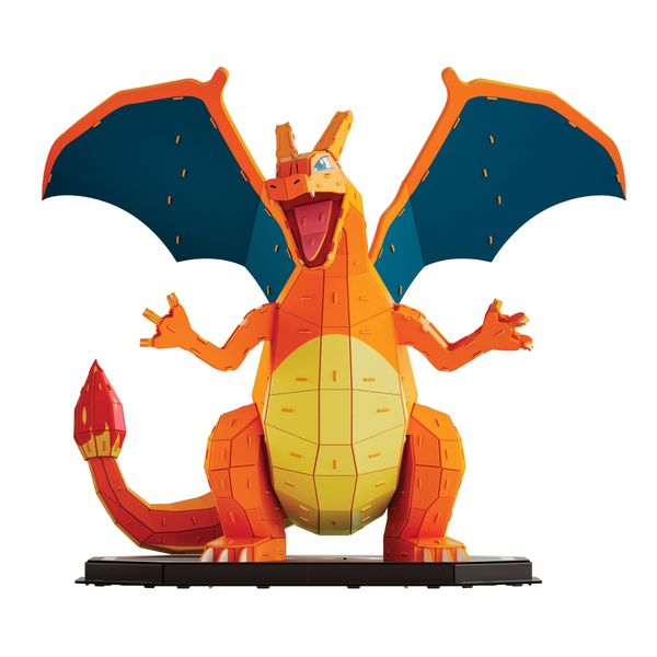 4d build, kit di modellismo 3d pokémon charizard, personaggio dei pokémon, decorazione per scrivania, 223 pezzi, dai 12 anni in su - POKEMON