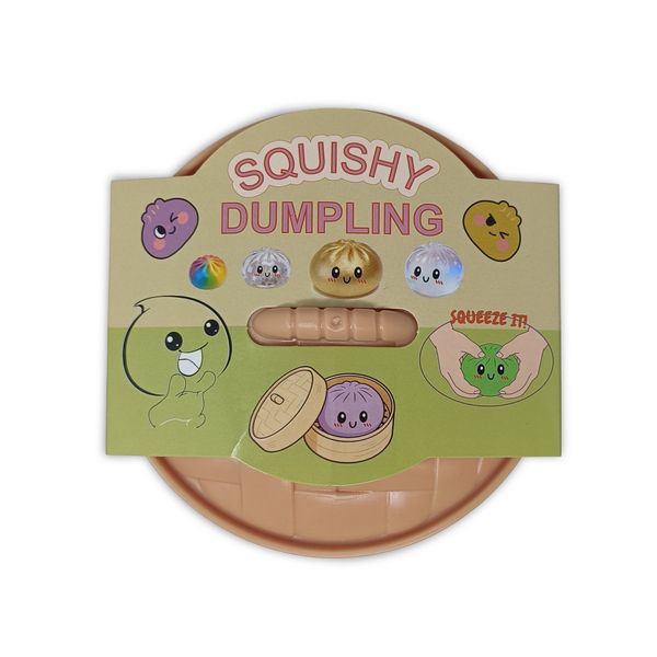 Raviolo squishy dumpling colorato antistress assortito–  morbido, slow rise, relax e gioco sensoriale - 