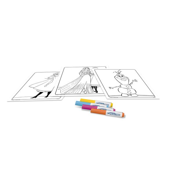 Crayola color wonder - coloring set frozen, 18 pagine da colorare e 4 pennarelli senza macchia - CRAYOLA, DISNEY PRINCESS, Disney, Frozen