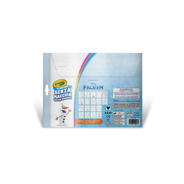 Crayola color wonder - coloring set frozen, 18 pagine da colorare e 4 pennarelli senza macchia - CRAYOLA, DISNEY PRINCESS, Disney, Frozen