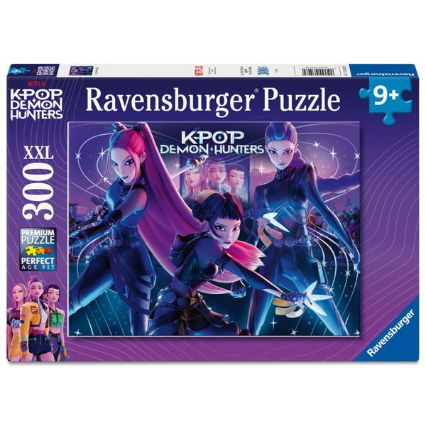Ravensburger - puzzle xxl k-pop demon hunters, puzzle per bambini da 300 pezzi xxl, 9 anni+ - NETLFIX, RAVENSBURGER, K-POP DEMON HUNTERS