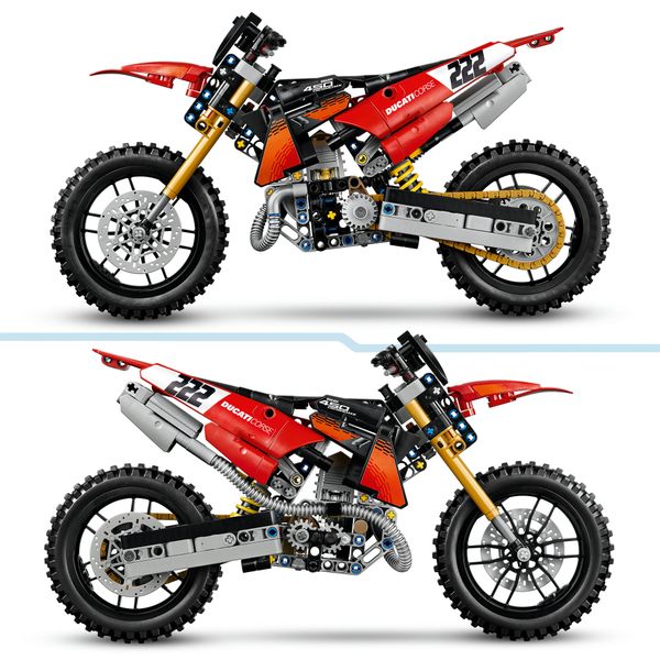 Lego technic moto ducati desmo450 mx factory - 42238 - LEGO TECHNIC