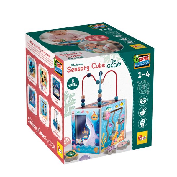 Montessori legno - sensory cube - the ocean - LISCIANI