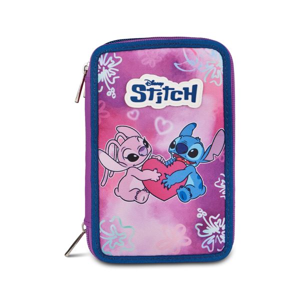 Astuccio 3 zip disney stitch - SEVEN, Disney Stitch