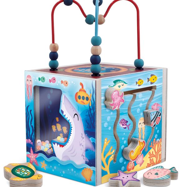 Montessori legno - sensory cube - the ocean - LISCIANI