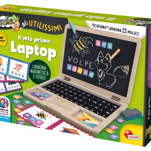 Carotina gli utilissimi primo laptop di legno - LISCIANI