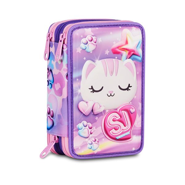 Astuccio 3 zip 3d - glowcat - SEVEN