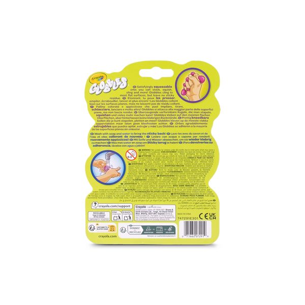 Crayola globbles - set 3 palline sensoriali appiccicose e antistress - CRAYOLA