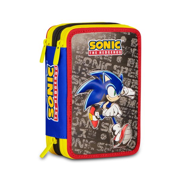 Astuccio 3 zip sonic - SEVEN, Sonic