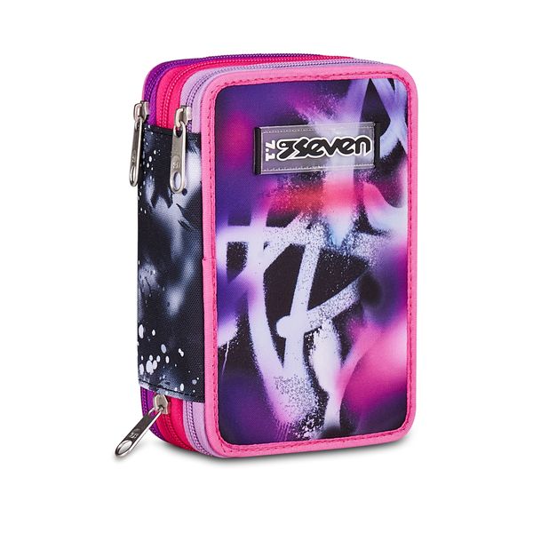 Astuccio seven® 3 zip - buzzy note girl - SEVEN