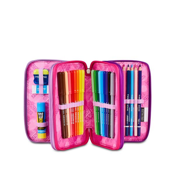 Astuccio seven® 3 zip - buzzy note girl - SEVEN