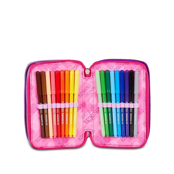 Astuccio seven® 3 zip - buzzy note girl - SEVEN