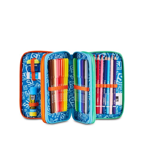 Astuccio 3 zip 3d - space ride - SEVEN