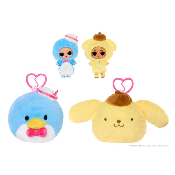 L.o.l. surprise! loves hello kitty peluche reversibile – personaggi sanrio con doll abbinata – 5 sorprese, 6 da collezionare assortito - Hello Kitty, LOL