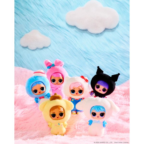 L.o.l. surprise! loves hello kitty peluche reversibile – personaggi sanrio con doll abbinata – 5 sorprese, 6 da collezionare assortito - Hello Kitty, LOL