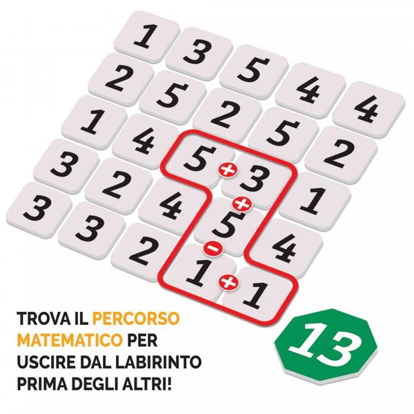 Labirinto dei numeri – gioco di calcolo mentale e velocità 8+ per famiglia - LUDIC