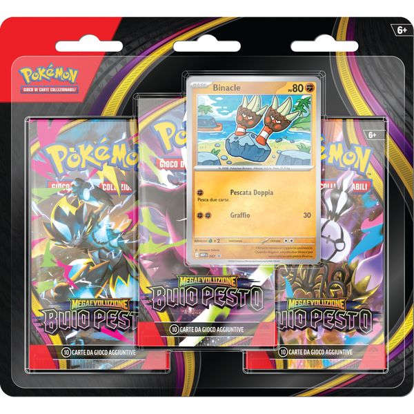 Pokémon megaevoluzione - buio pesto blister 3 buste e 1 carta promozionale - POKEMON