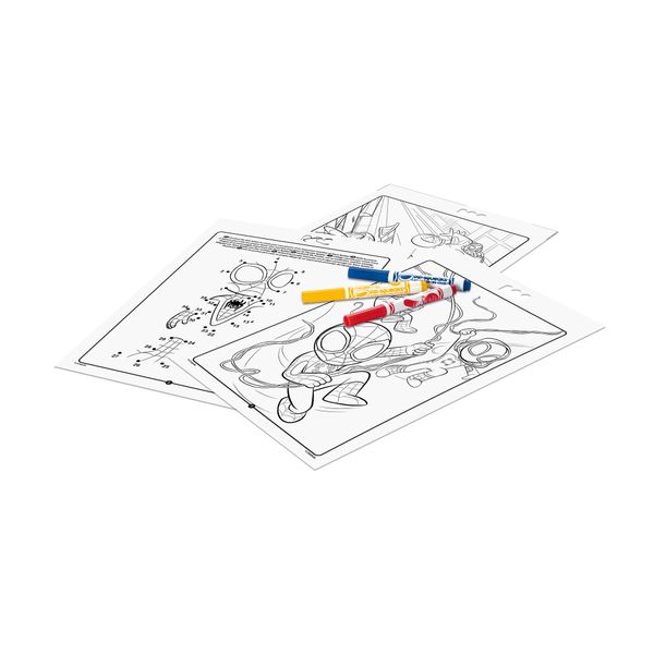 Crayola - album attività & coloring spidey, 32 pagine e 7 mini pennarelli lavabili - CRAYOLA