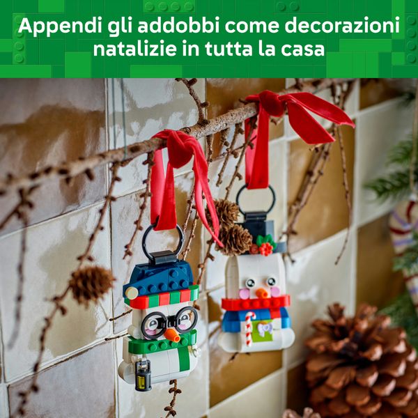 Lego lego iconic pupazzi di neve ornamentali - 40812 - LEGO ICONS