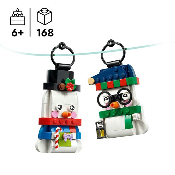 Lego lego iconic pupazzi di neve ornamentali - 40812 - LEGO ICONS