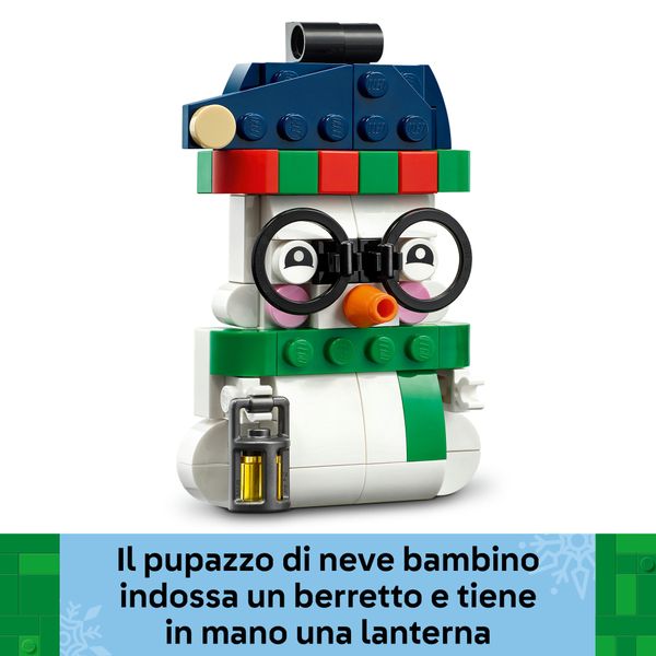 Lego lego iconic pupazzi di neve ornamentali - 40812 - LEGO ICONS