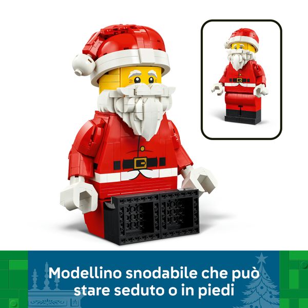 Lego lego iconic grande minifigure di babbo natale - 40820 - LEGO ICONS