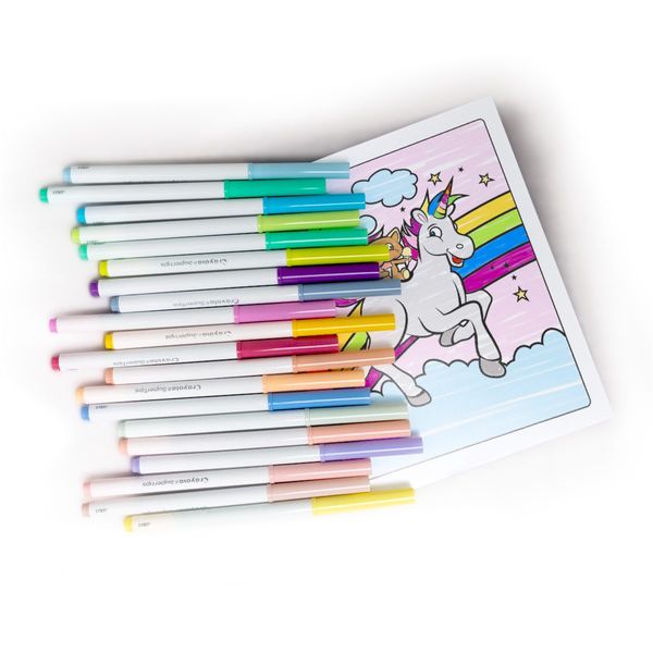 Crayola super tips - 20 pennarelli lavabili punta media colori pastello - CRAYOLA