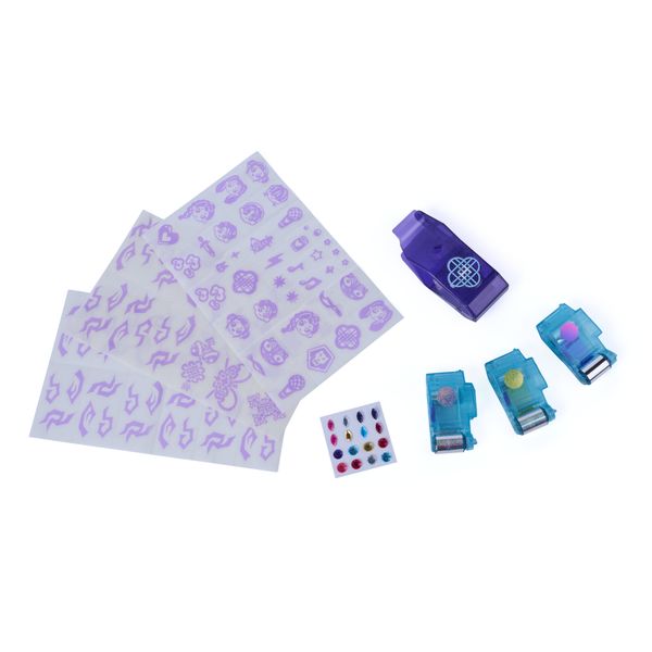 Cool maker, tatuaggi laminati scintillanti kpop demon hunters huntr/x con rullo e 3 lamine, abbina e crea oltre 70 tatuaggi temporanei , 7+ - COOL MAKER