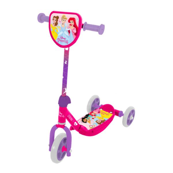 Monopattino 3 ruote disney princess per bambini – manubrio regolabile, ruote in pu con cuscinetti abec6 - DISNEY PRINCESS