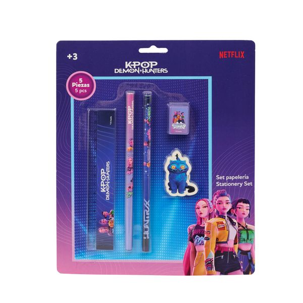 Set cancelleria completo k‑pop demon hunters ufficiale – kit scuola - K-POP DEMON HUNTERS