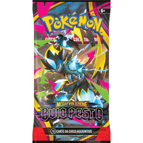 Pokémon megaevoluzione - buio pesto busta 10 carte - assortito - POKEMON