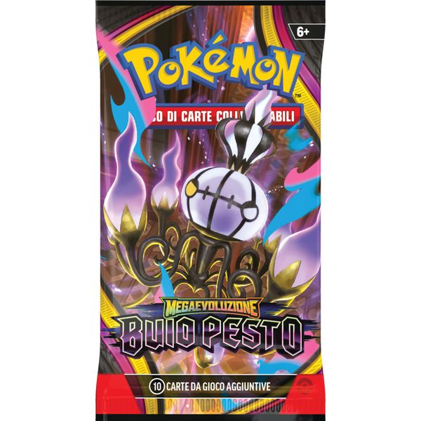 Pokémon megaevoluzione - buio pesto busta 10 carte - assortito - POKEMON