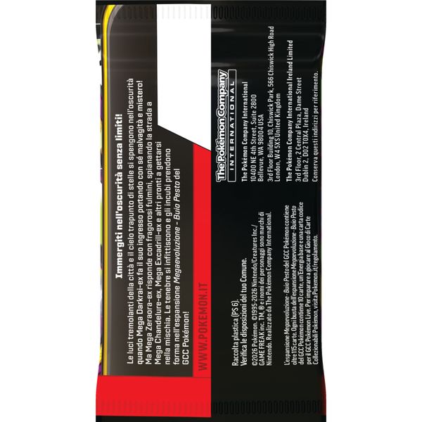 Pokémon megaevoluzione - buio pesto busta 10 carte - assortito - POKEMON