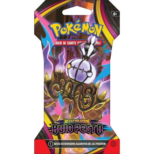 Pokémon megaevoluzione - buio pesto busta 10 carte in paper sleeve - assortito - POKEMON