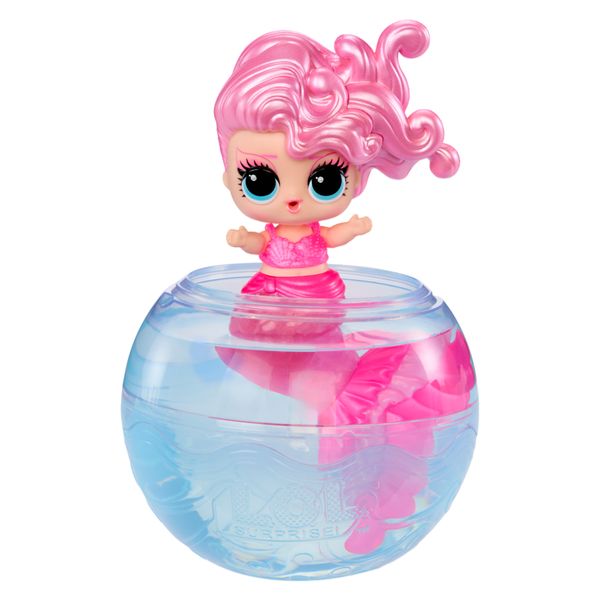 L.o.l. surprise! mermaids makeover magic tots  – crea il lucidalabbra per te e per la tua bambola –funziona con acqua, 6 da collezionare assortito - LOL
