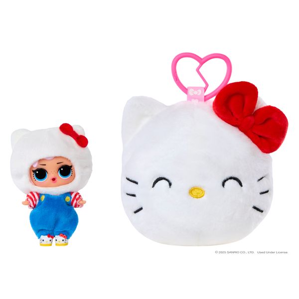 L.o.l. surprise! loves hello kitty peluche reversibile – personaggi sanrio con doll abbinata – 5 sorprese, 6 da collezionare assortito - Hello Kitty, LOL