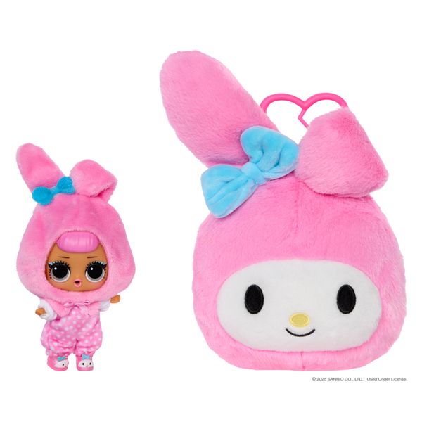 L.o.l. surprise! loves hello kitty peluche reversibile – personaggi sanrio con doll abbinata – 5 sorprese, 6 da collezionare assortito - Hello Kitty, LOL
