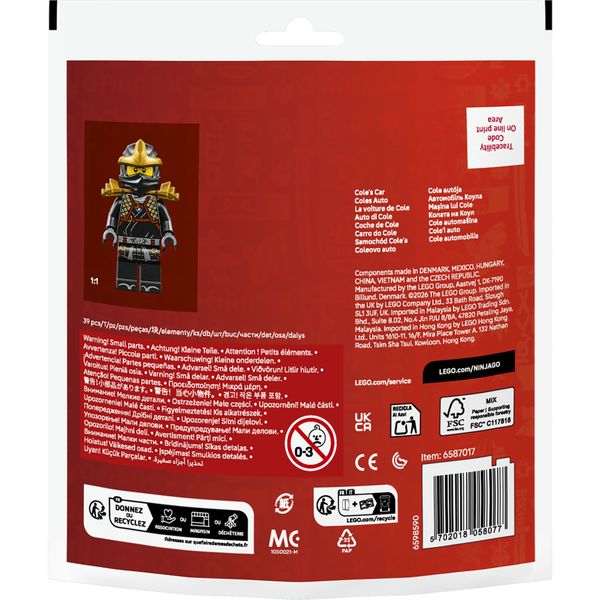 Lego ninjago 30723 auto ninja di cole - LEGO