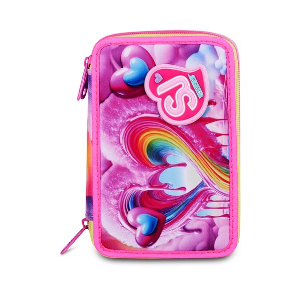 Astuccio 3 zip - joyful pins girl - SEVEN