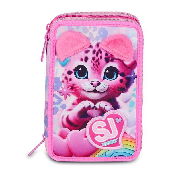 Astuccio 3 zip - heart buddy girl - SEVEN