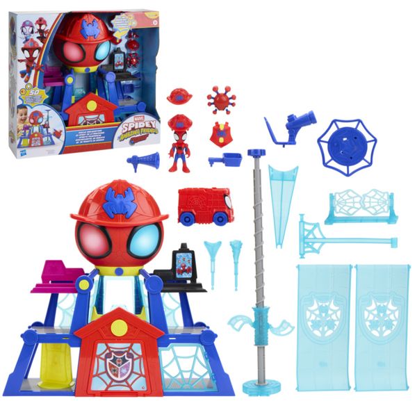 Hasbro marvel, spidey e i suoi fantastici amici, quartier generale rescue-webs - SPIDEY