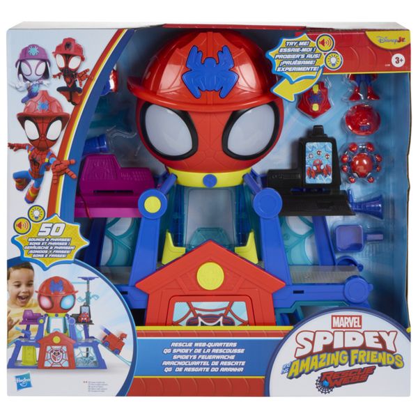 Hasbro marvel, spidey e i suoi fantastici amici, quartier generale rescue-webs - SPIDEY