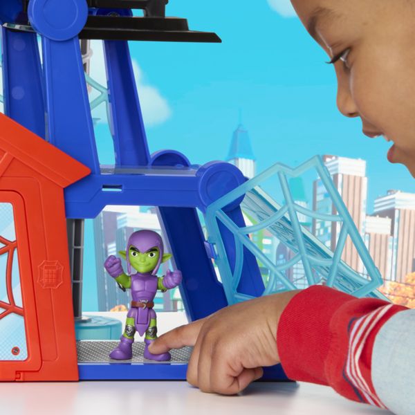 Hasbro marvel, spidey e i suoi fantastici amici, quartier generale rescue-webs - SPIDEY