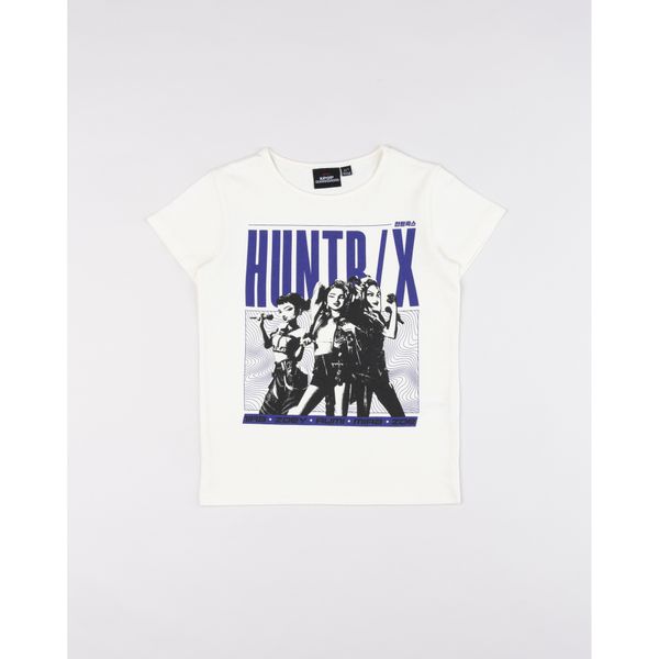 T-shirt k-pop bambina "huntrix monochrome" - KPOP DEMON HUNTERS