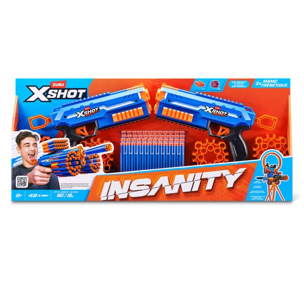 Xshot insanity double manic blaster combo pack (48 darts) - X-SHOT