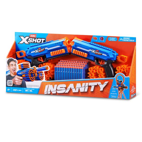 Xshot insanity double manic blaster combo pack (48 darts) - X-SHOT