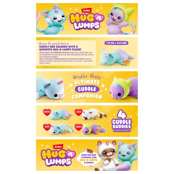 Hug-a-lumps kitty medium - assortito - ZURU