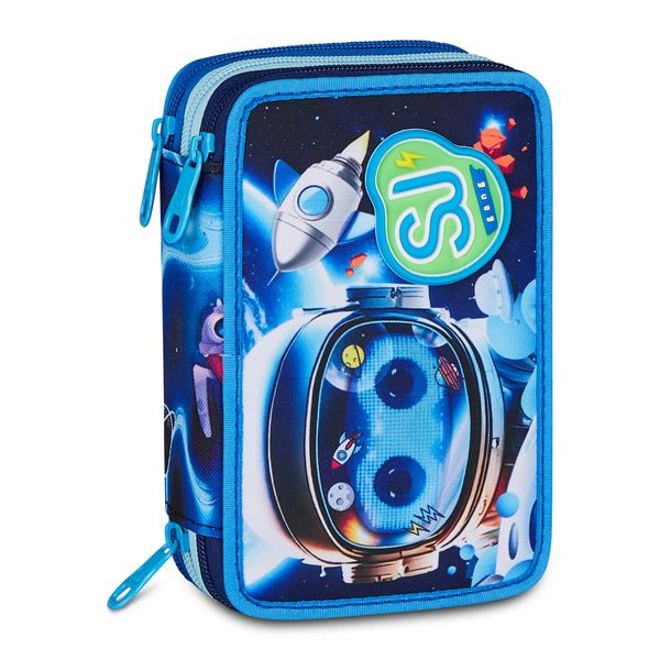 Astuccio 3 zip - space led boy - SEVEN